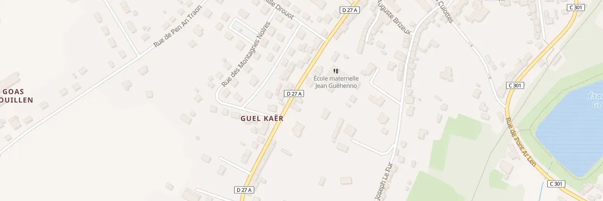 Plan du 35 Rue Jean Louis Kergaravat à Gourin