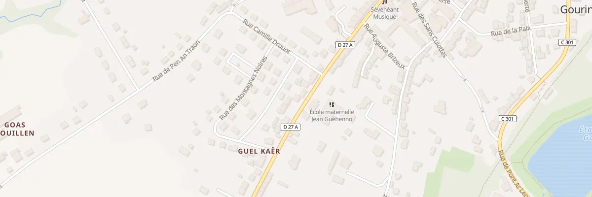 Plan du 36 Rue Jean Louis Kergaravat à Gourin