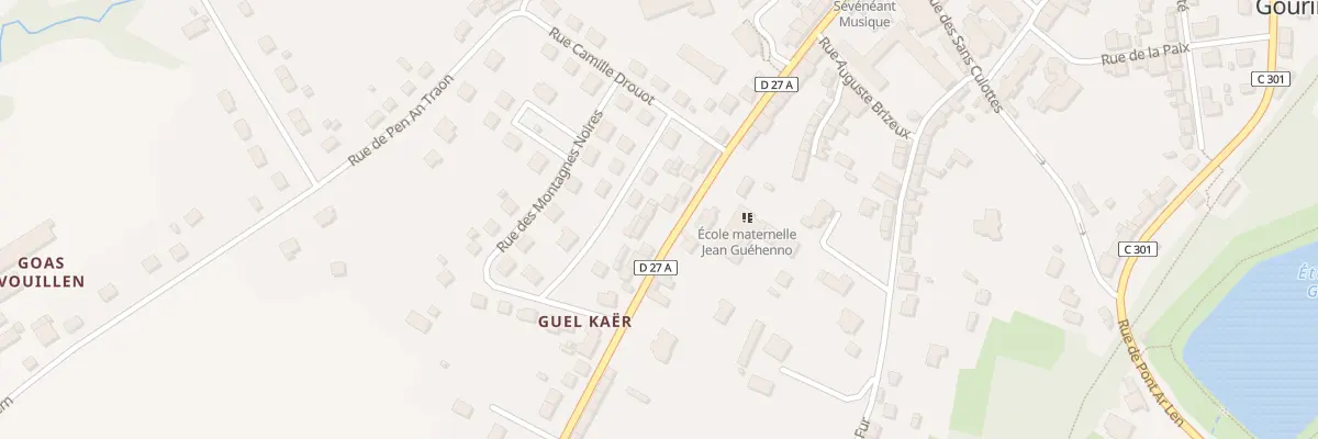 Plan du 38 Rue Jean Louis Kergaravat à Gourin