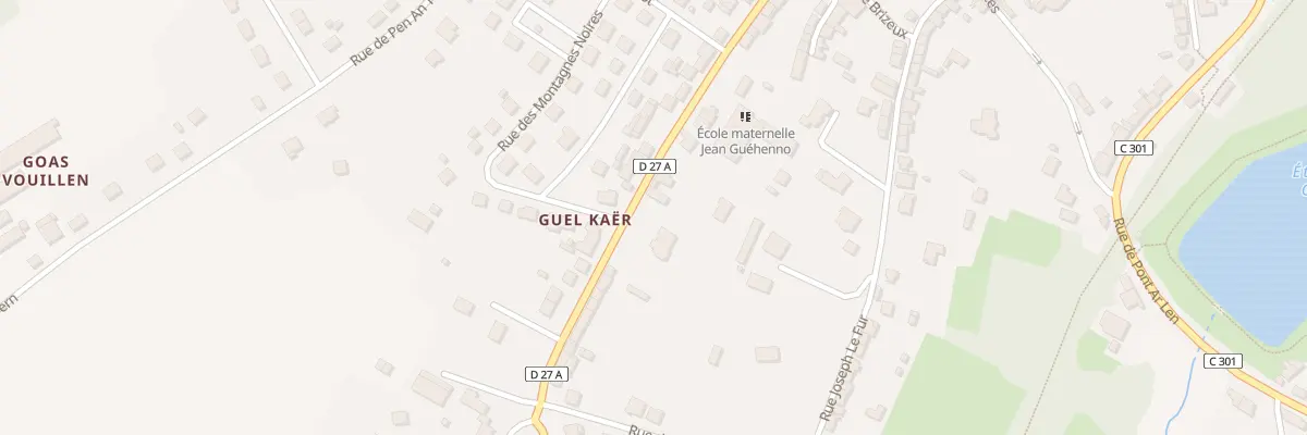 Plan du 37 Rue Jean Louis Kergaravat à Gourin