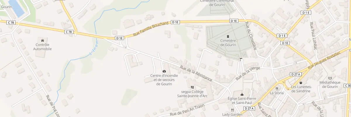 Plan du 24 Rue de la Résistance à Gourin