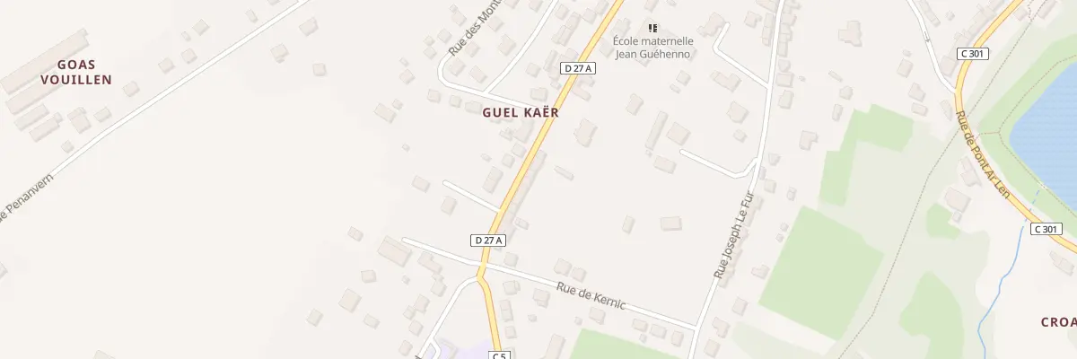 Plan du 43 Rue Jean Louis Kergaravat à Gourin