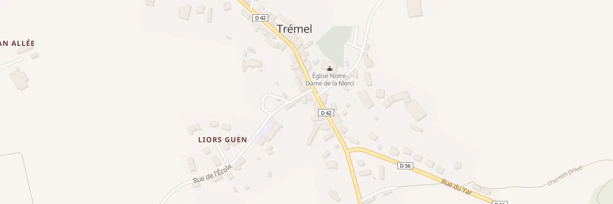 Plan du 1 Rue de l’École à Trémel