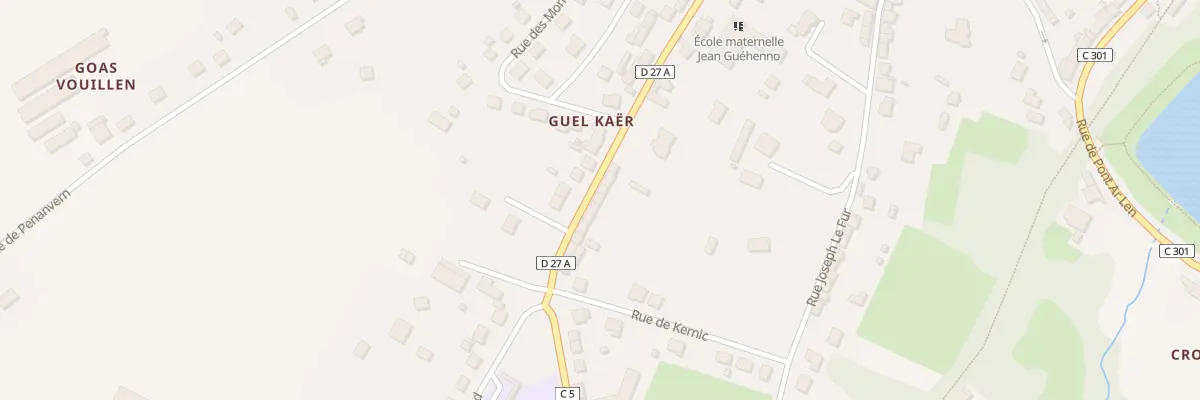 Plan du 45 Rue Jean Louis Kergaravat à Gourin