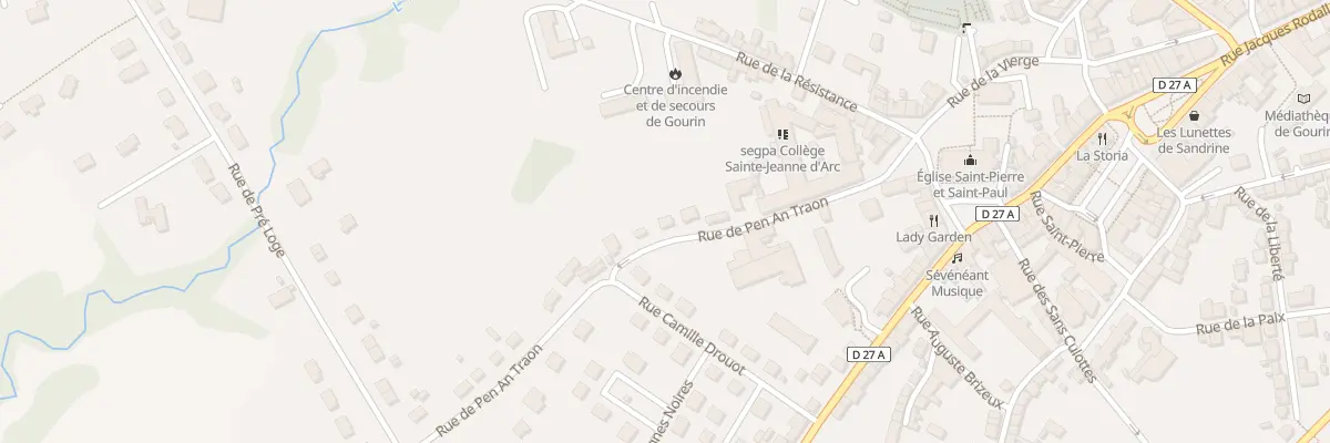 Plan du 6 Rue de Pen An Traon à Gourin