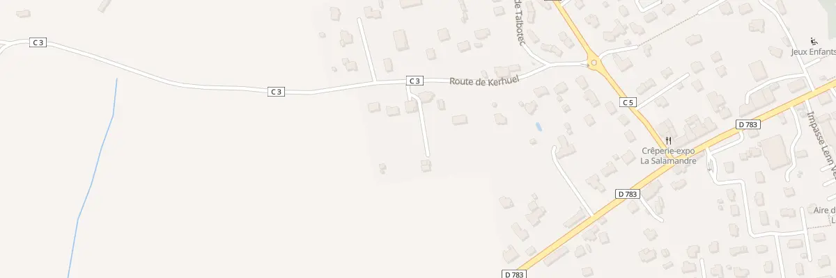 Plan du 219 Rte de Kerhuel à Baye