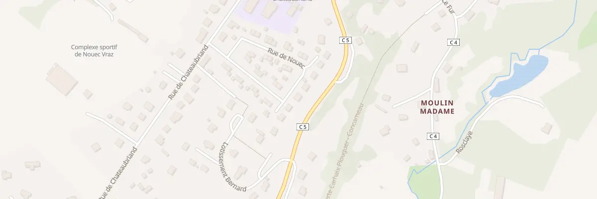 Plan du 33 Rue de Nouec à Gourin