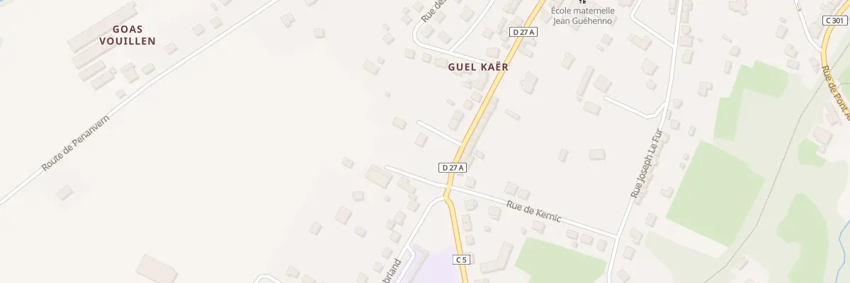 Plan du 54 Rue Jean Louis Kergaravat à Gourin