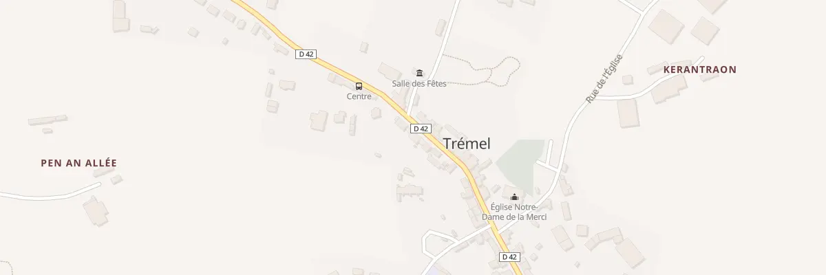 Plan du 5025 Le Bourg à Trémel