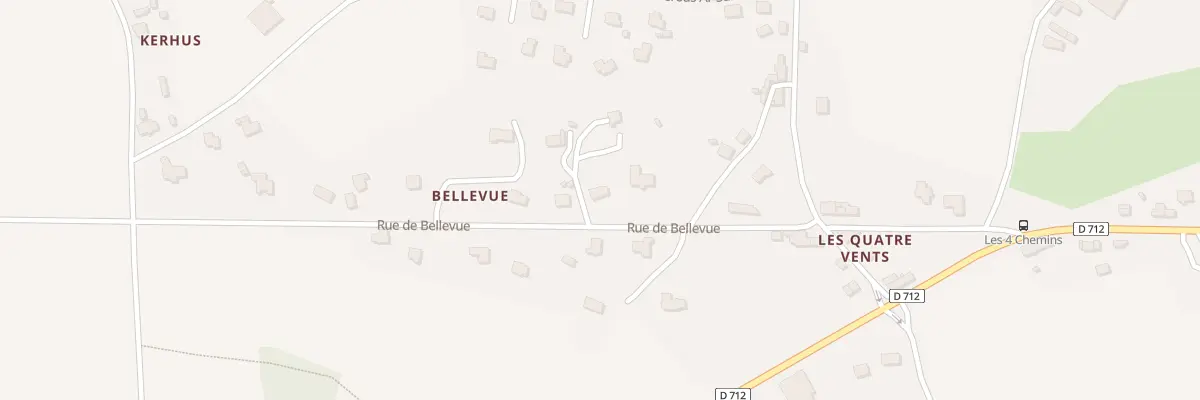 Plan du 8 Rue de Bellevue à Plouégat-Moysan