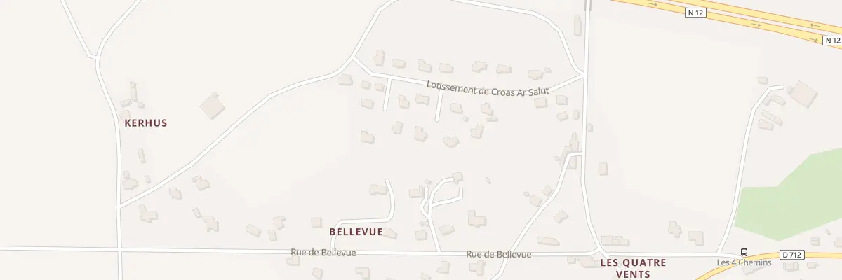 Plan du 8 Lot de Croas Ar Salut à Plouégat-Moysan