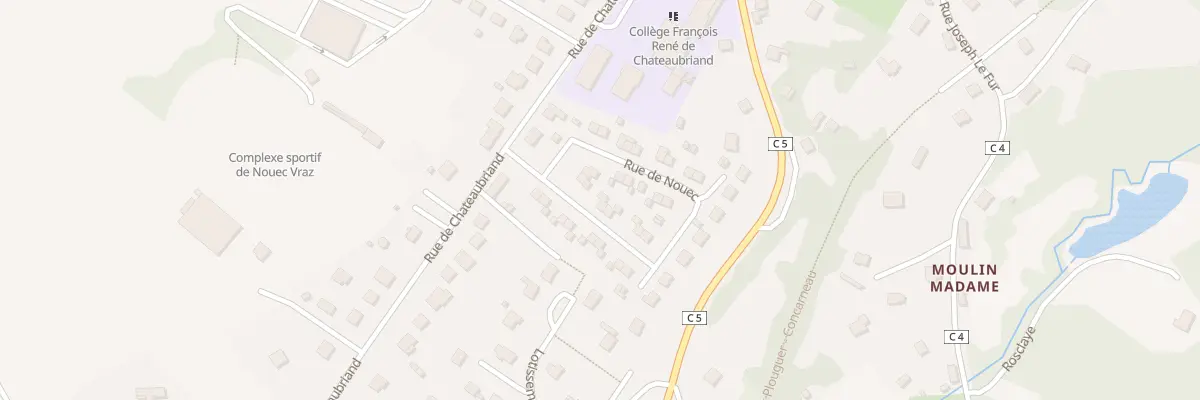 Plan du 3 Rue de Nouec à Gourin