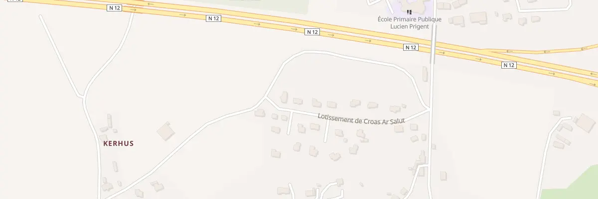 Plan du 21 Lot de Croas Ar Salut à Plouégat-Moysan