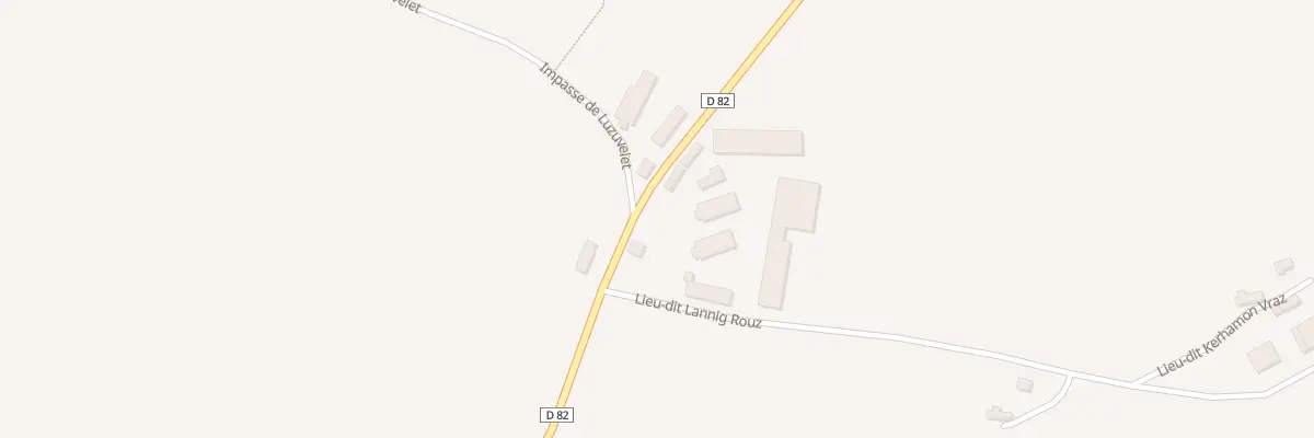 Plan du 158 Lannig Rouze à Saint-Hernin