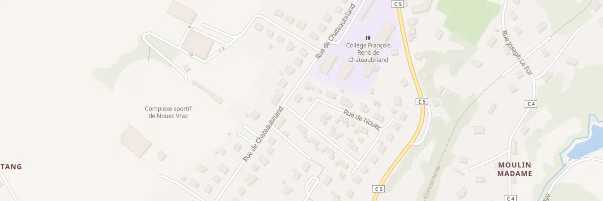 Plan du 21 Rue de Chateaubriand à Gourin
