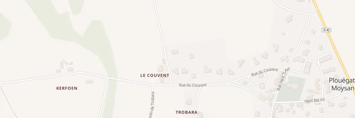 Plan du 5000 Kerdrein à Plouégat-Moysan