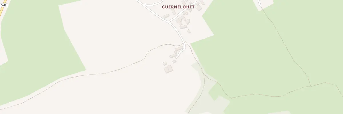 Plan du 186 Guernélohet à Botsorhel
