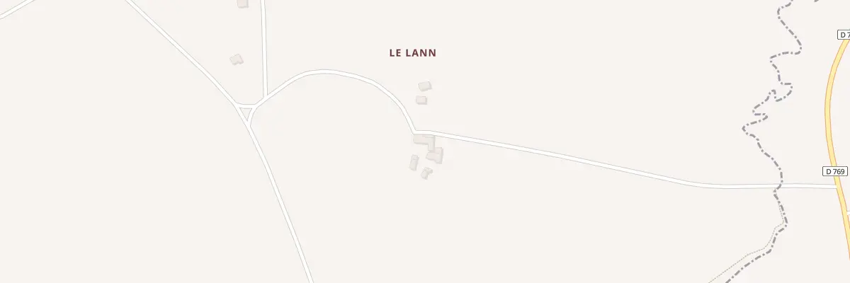 Plan du 189 Le Lann à Kergloff
