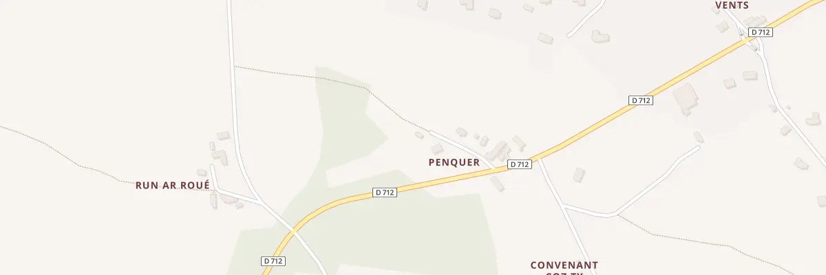 Plan du 261A Penquer à Plouégat-Moysan