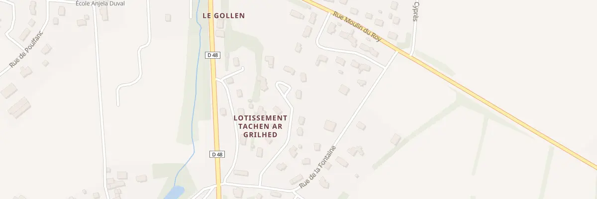 Plan du 10 Rue Jean Moulin à Kergloff