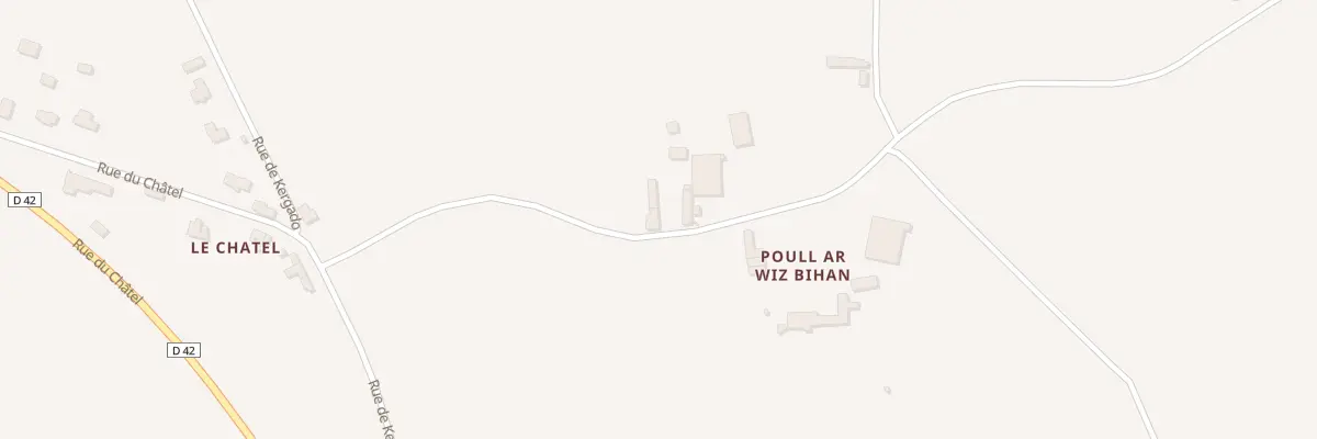 Plan du 5012 Poul Ar Wouis Bras à Plestin-les-Grèves