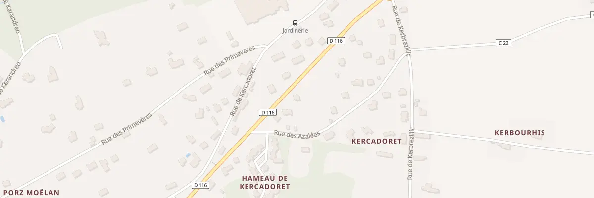 Plan du 62 Rue de Quimperle à Moëlan-sur-Mer