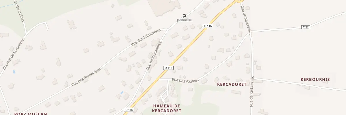 Plan du 55 Rue de Quimperle à Moëlan-sur-Mer