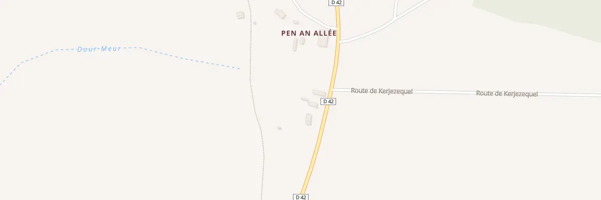 Plan du 6 Penn an Allée - Kerjézéquel à Plestin-les-Grèves