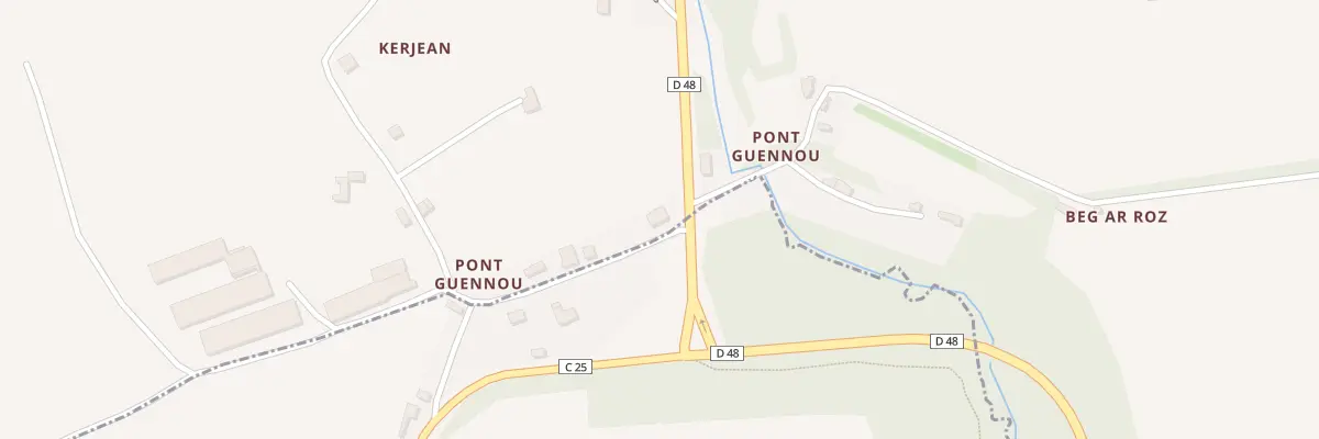 Plan du 219 Pont Guennou à Kergloff