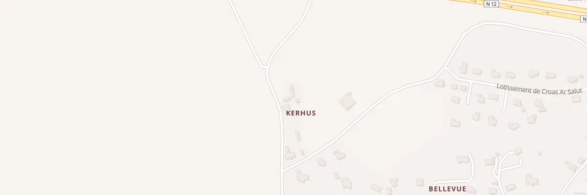 Plan du 280 Rte de Kerhus à Plouégat-Moysan