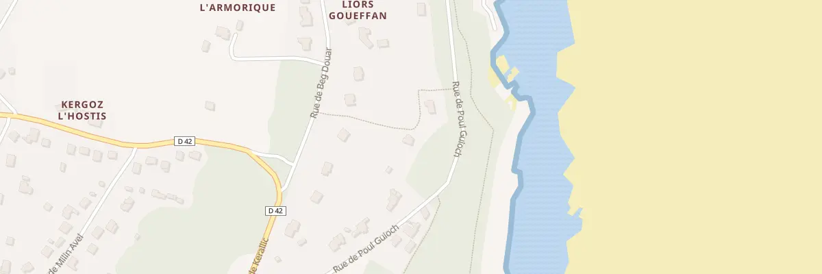 Plan du 6 Rue de Beg Douar à Plestin-les-Grèves