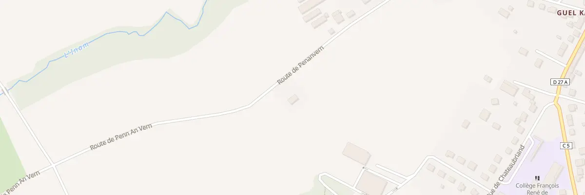 Plan du 2000 Goas Vouillen à Gourin