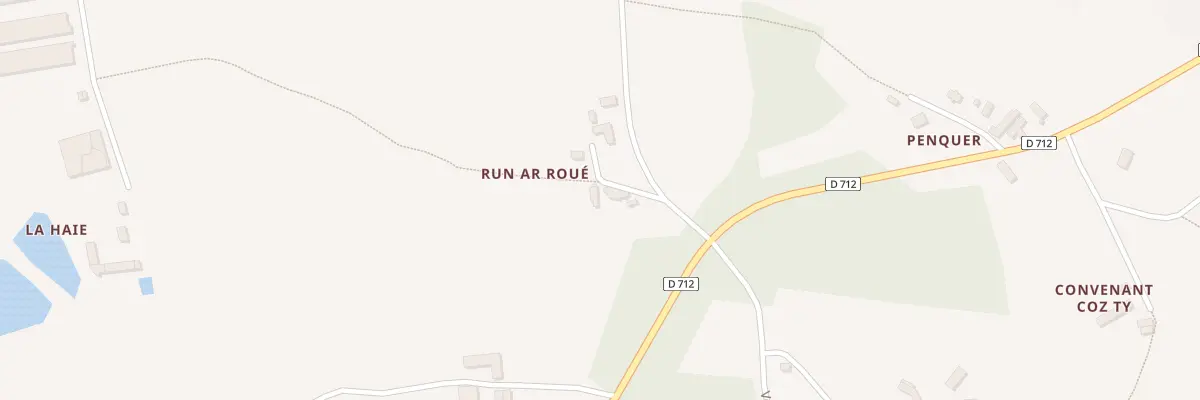 Plan du 256 Run Ar Roue à Plouégat-Moysan