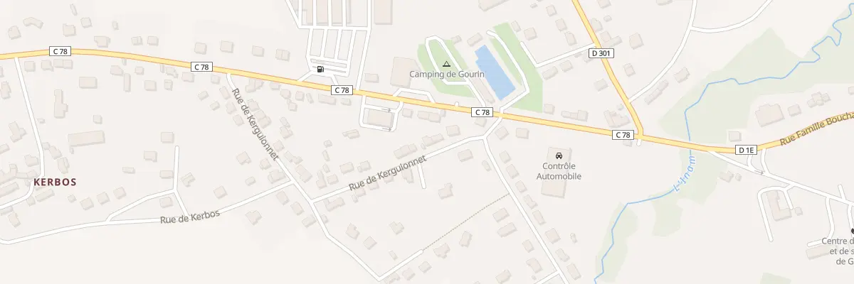 Plan du 8 Rue de Kerguionnet à Gourin