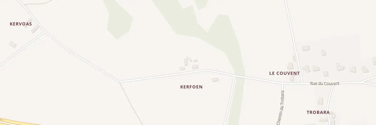 Plan du 168 Kerfoen à Plouégat-Moysan