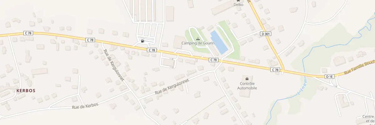 Plan du 3 Rue de Cornouaille à Gourin