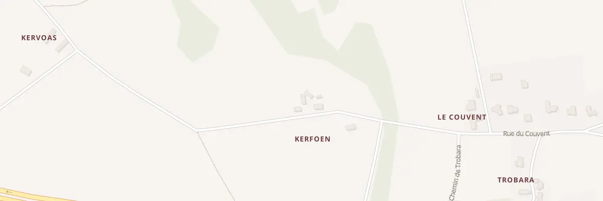Plan du 168 Kerfoen à Plouégat-Moysan