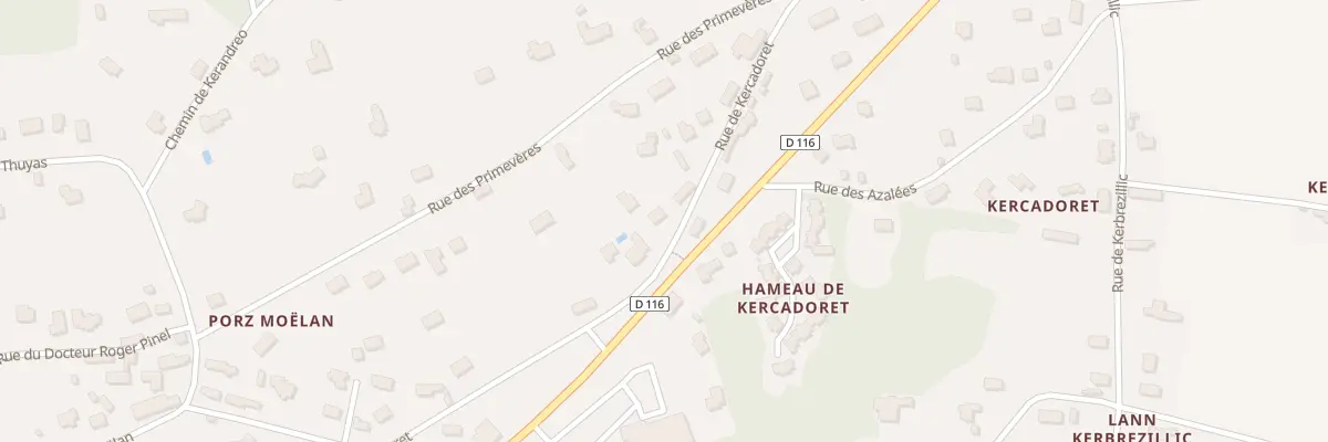 Plan du 47 Rue de Kercadoret à Moëlan-sur-Mer