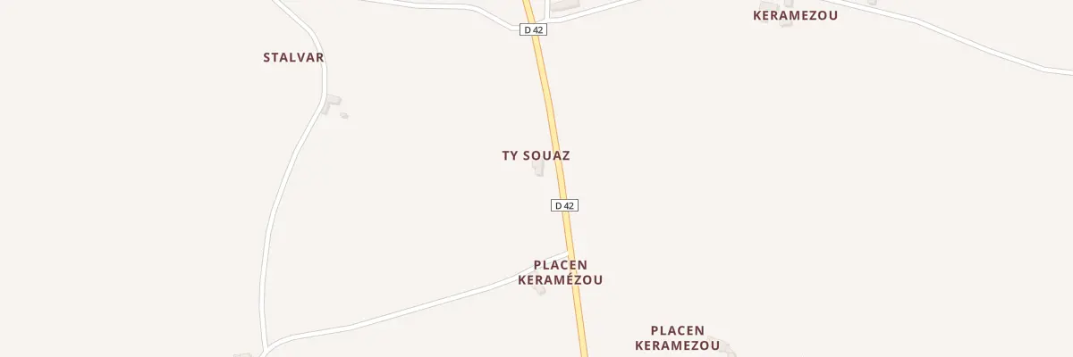 Plan du 1 Placen Keramezou à Plestin-les-Grèves