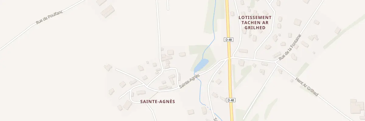 Plan du 5039 Sainte-Agnès à Kergloff