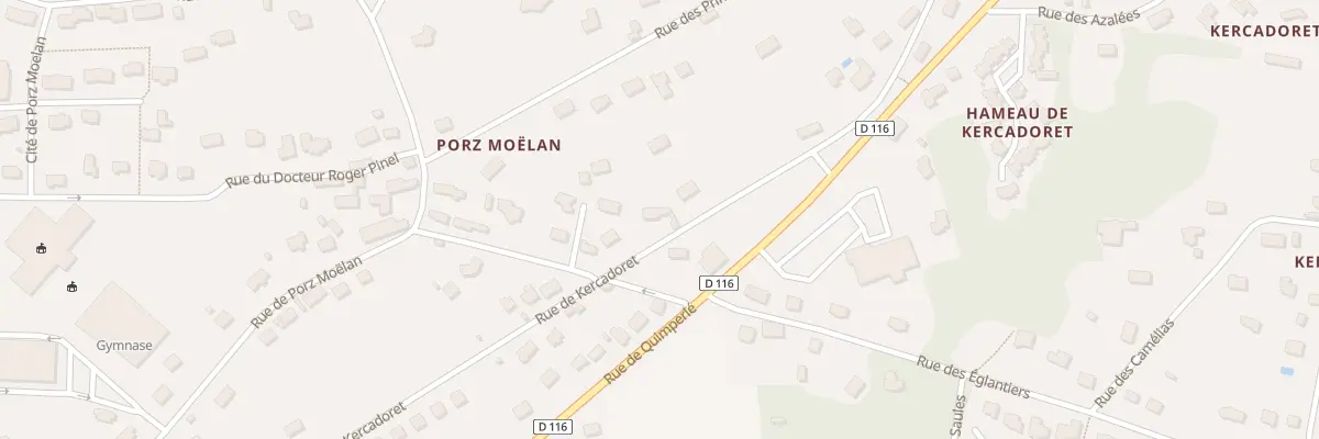 Plan du 35 Rue de Kercadoret à Moëlan-sur-Mer