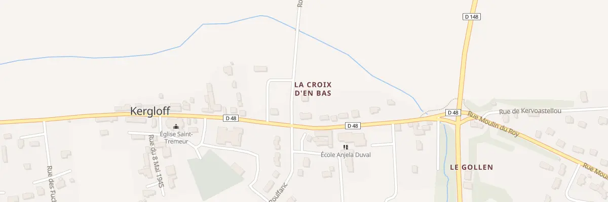 Plan du 1 Rte du Hartz à Kergloff