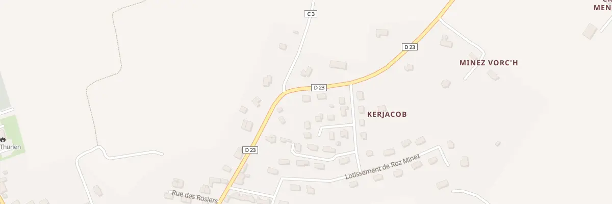 Plan du 2 Cite de Kerjacob à Saint-Thurien