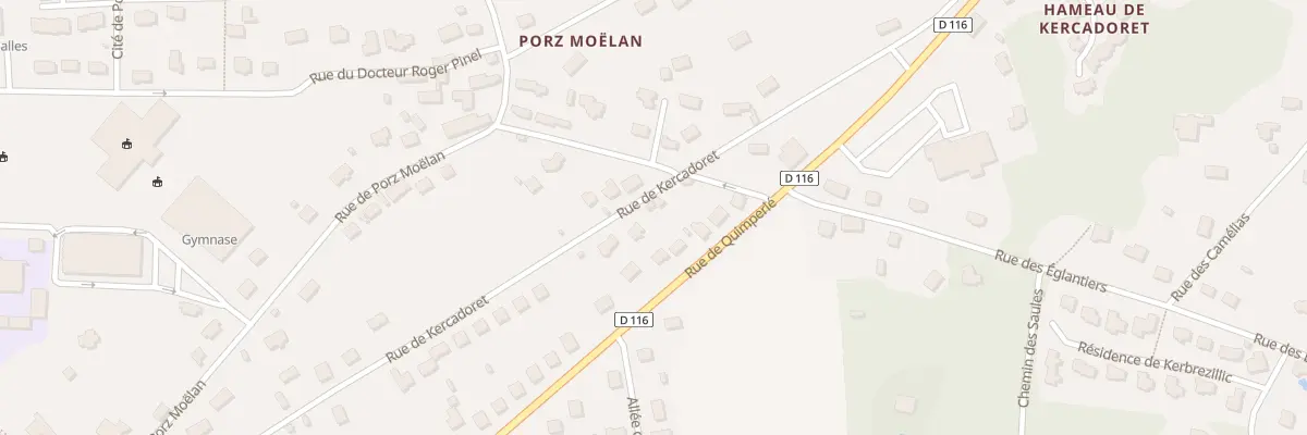 Plan du 2537 Rue de Kercadoret à Moëlan-sur-Mer