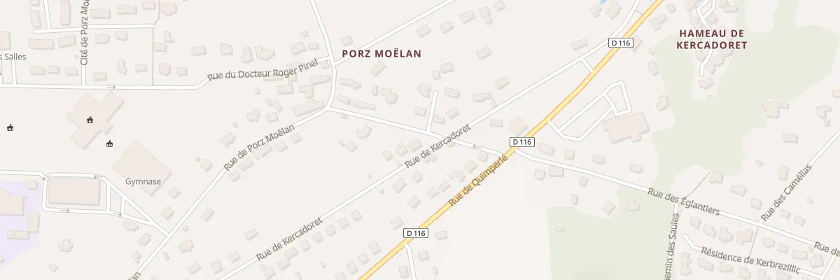 Plan du 31 Rue de Kercadoret à Moëlan-sur-Mer