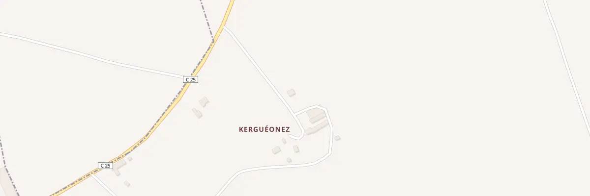 Plan du 351A Kergueonez à Cléden-Poher
