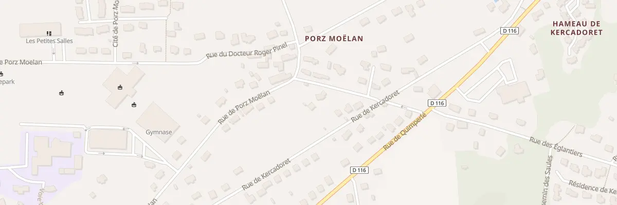Plan du 27 Rue de Kercadoret à Moëlan-sur-Mer