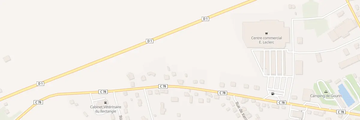 Plan du 28 Rue de Cornouaille à Gourin