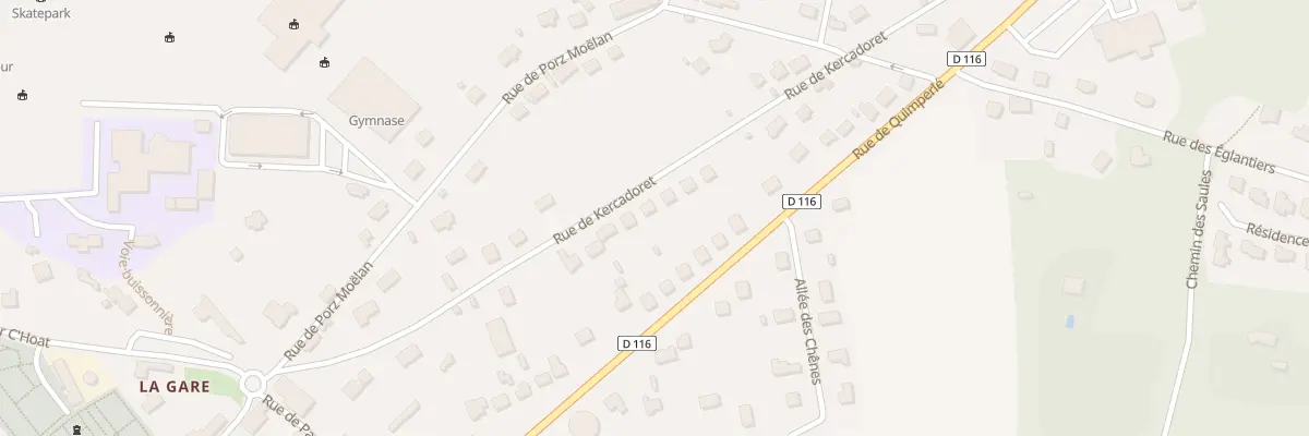 Plan du 26 Rue de Kercadoret à Moëlan-sur-Mer