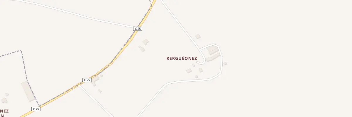 Plan du 337 Kergueonez à Cléden-Poher